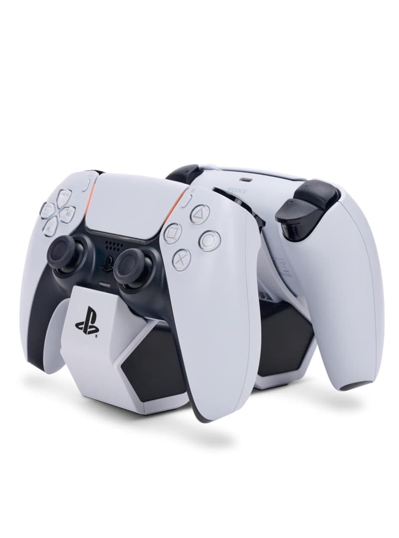 PowerA Twin Charging Station for PS5 DualSense and DualSense Edge Wireless Controllers, AC Adaptor Included, with LED Indicator, Vertical Dual Controller... (New)