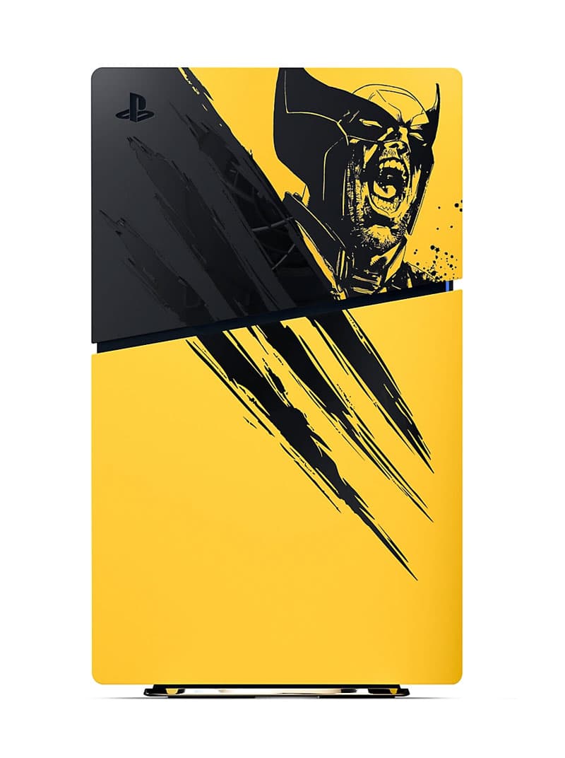 PS5 Marvel’s Wolverine Battle Yellow Limited Edition Disc Console Cover (New)